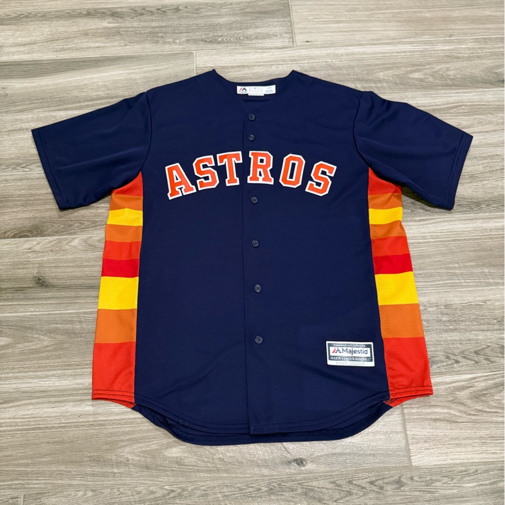 Houston Astros Carlos Correa Navy Baseball Jersey